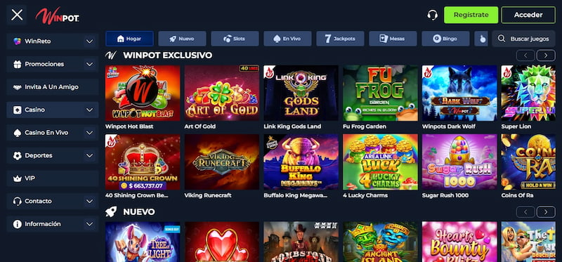 Winpot - Mejores bonos de casino méxico 2025